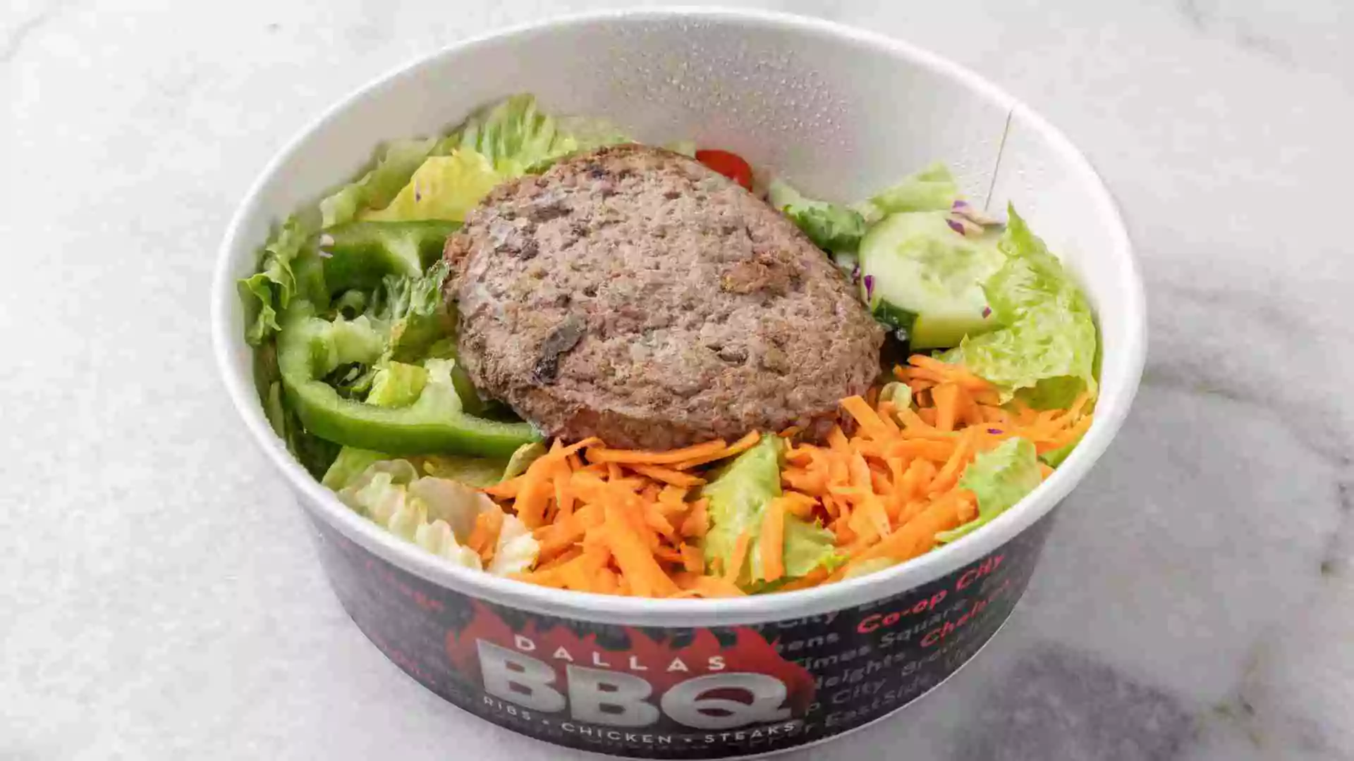 Dallas BBQ CheeseBurger Salad Bowl Price Nutrition and Allergen CheeseBurger Salad Bowl