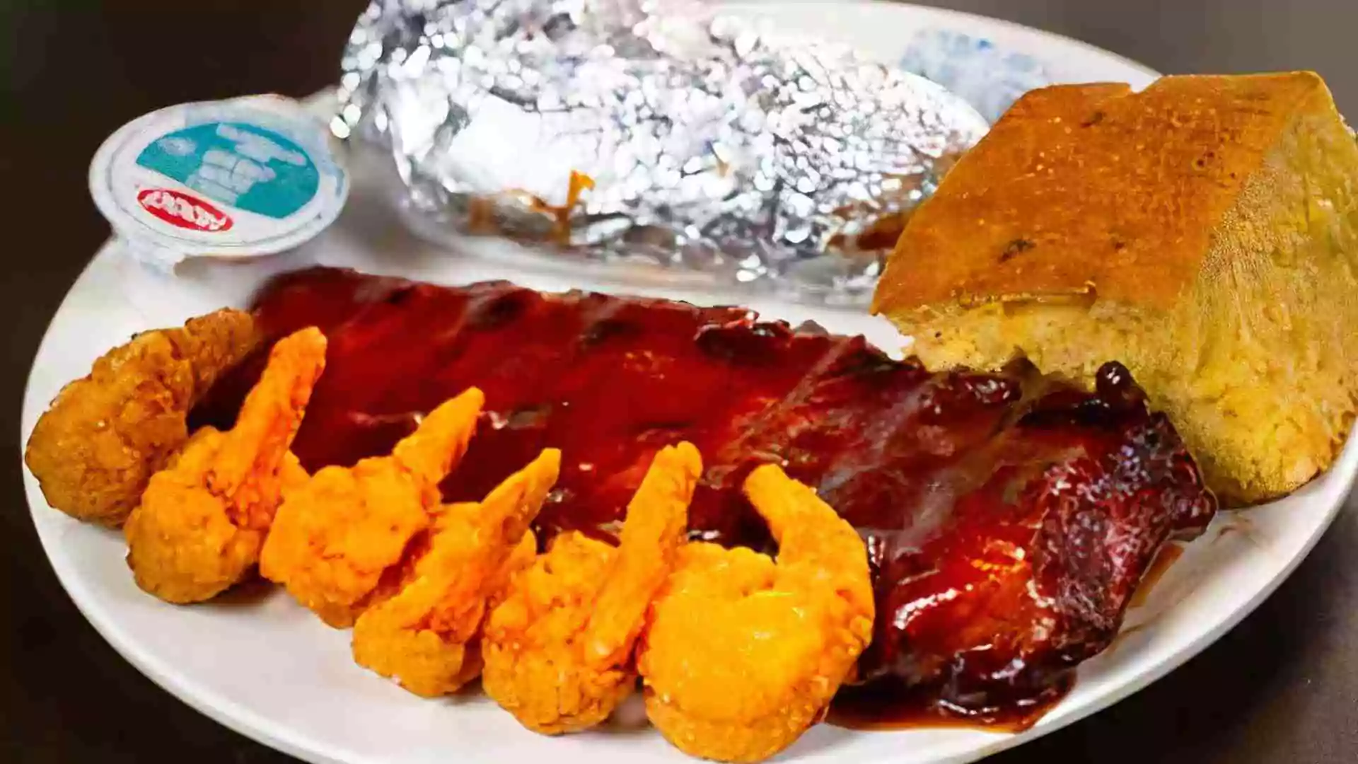Dallas BBQ Ribs & Shrimp Price Nutrition and Allergen Ribs & Shrimp