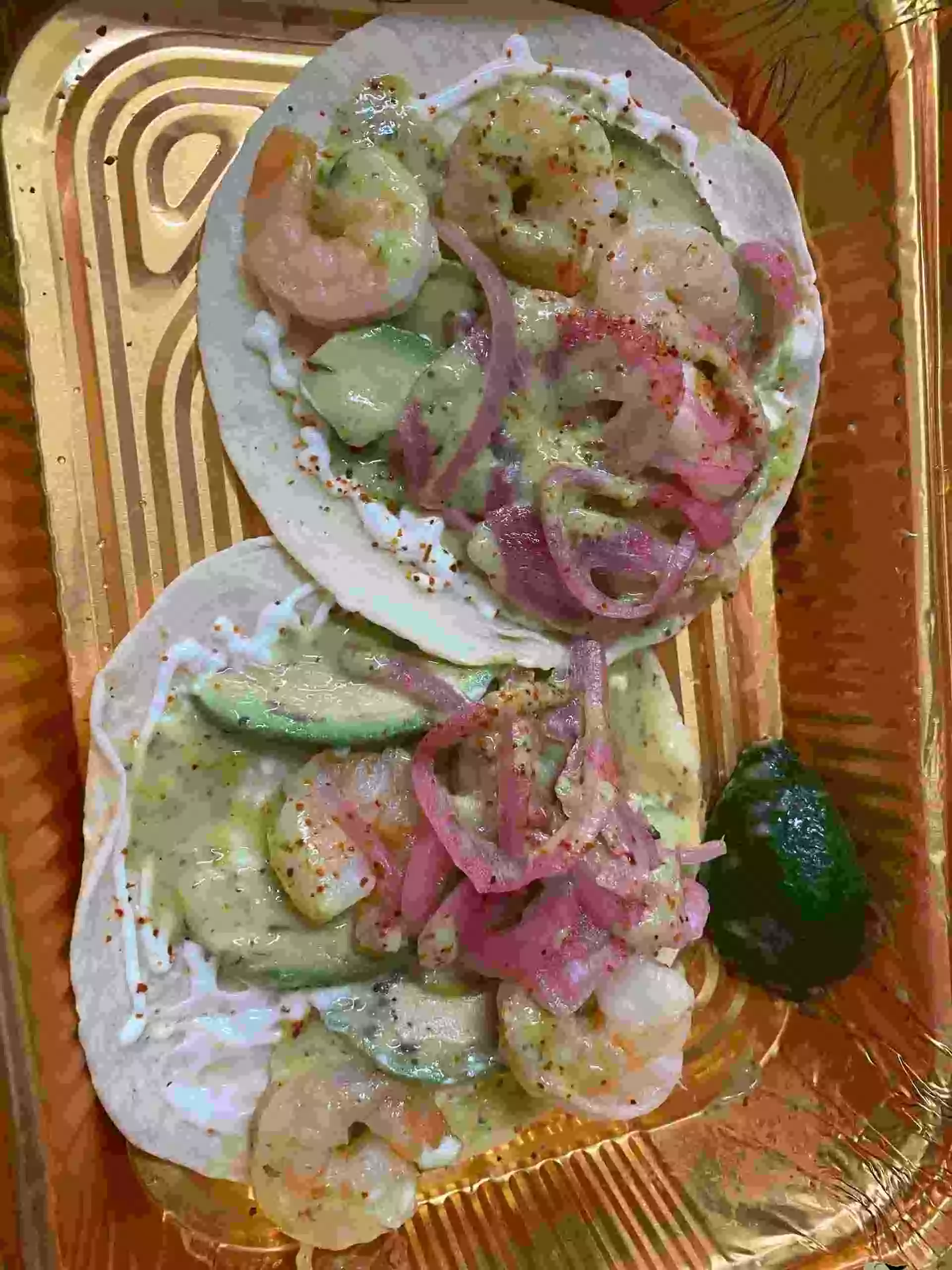 Dallas BBQ Tacos - Shrimp Price Nutrition and Allergen Tacos - Shrimp