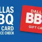 Dallas BBQ Gift Card Balance Check Gift Card